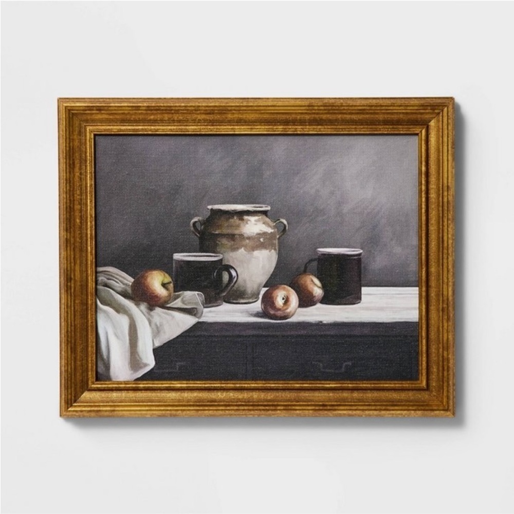 12" x 10" Moody Still Life Framed Wall Art
Canvas - Threshold™ Studio McGee